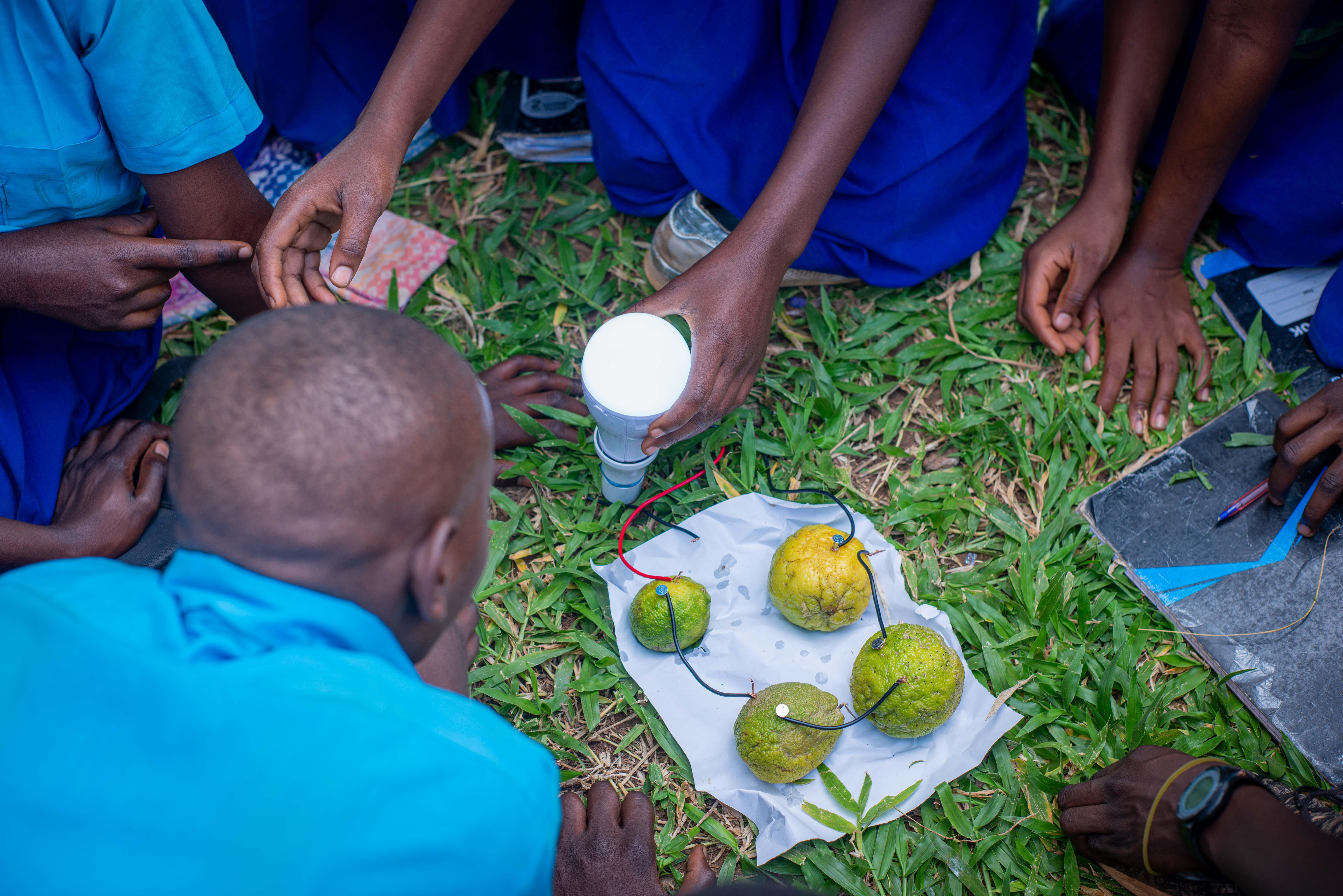 Practical at Layibi primary school