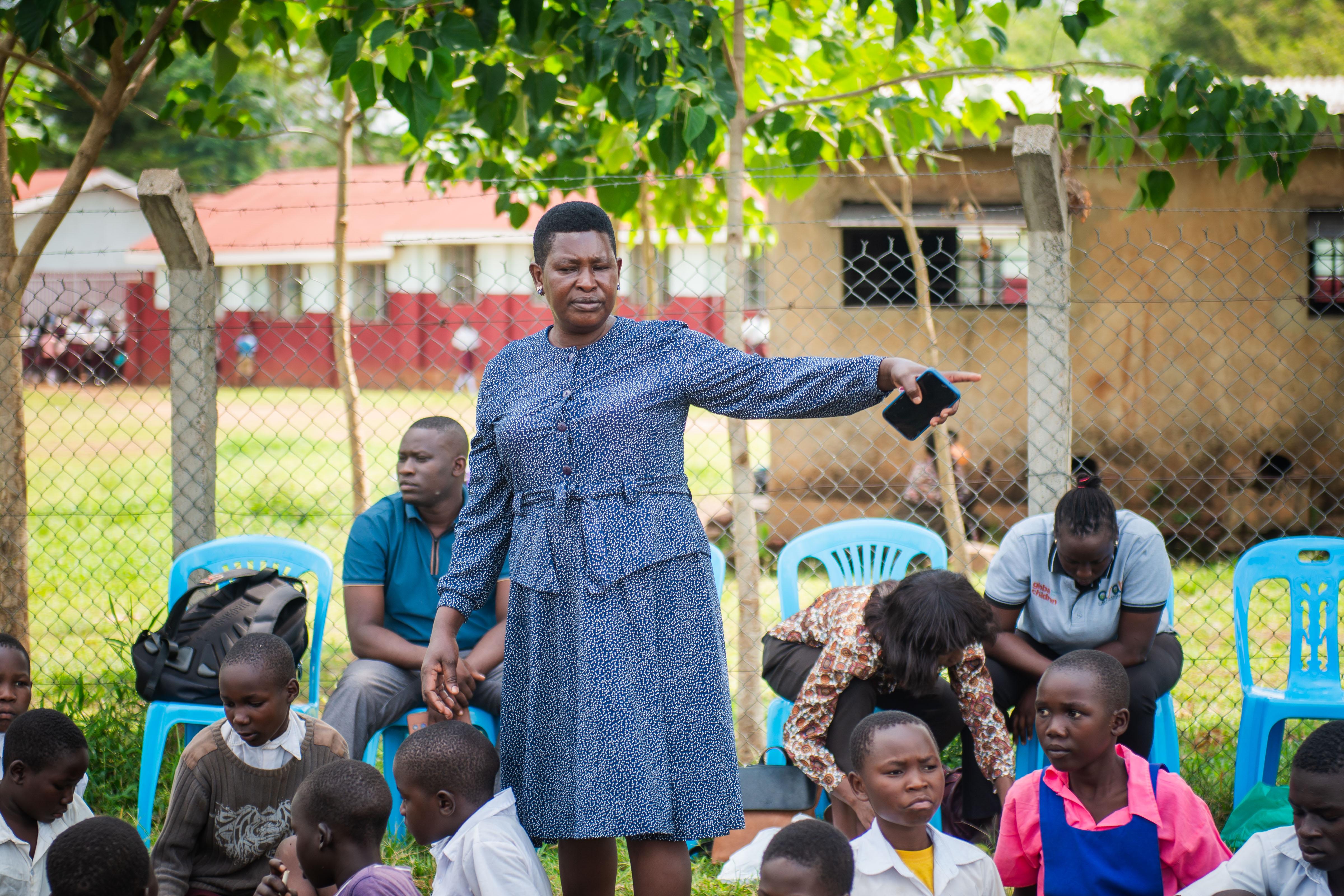 Electric Circuit practical at Gulu prison primary school