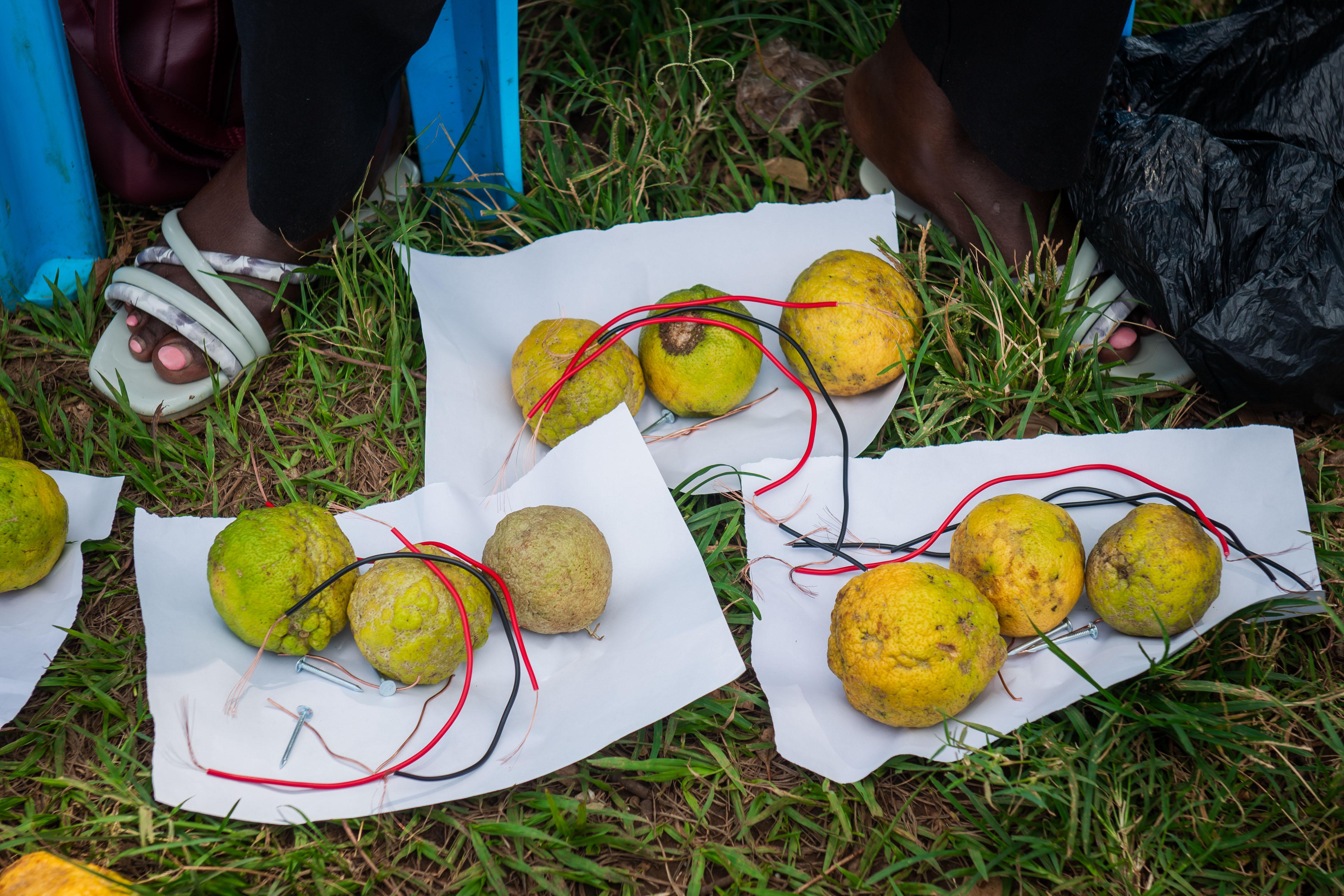 Electric circuit practical at Gulu prion primary school