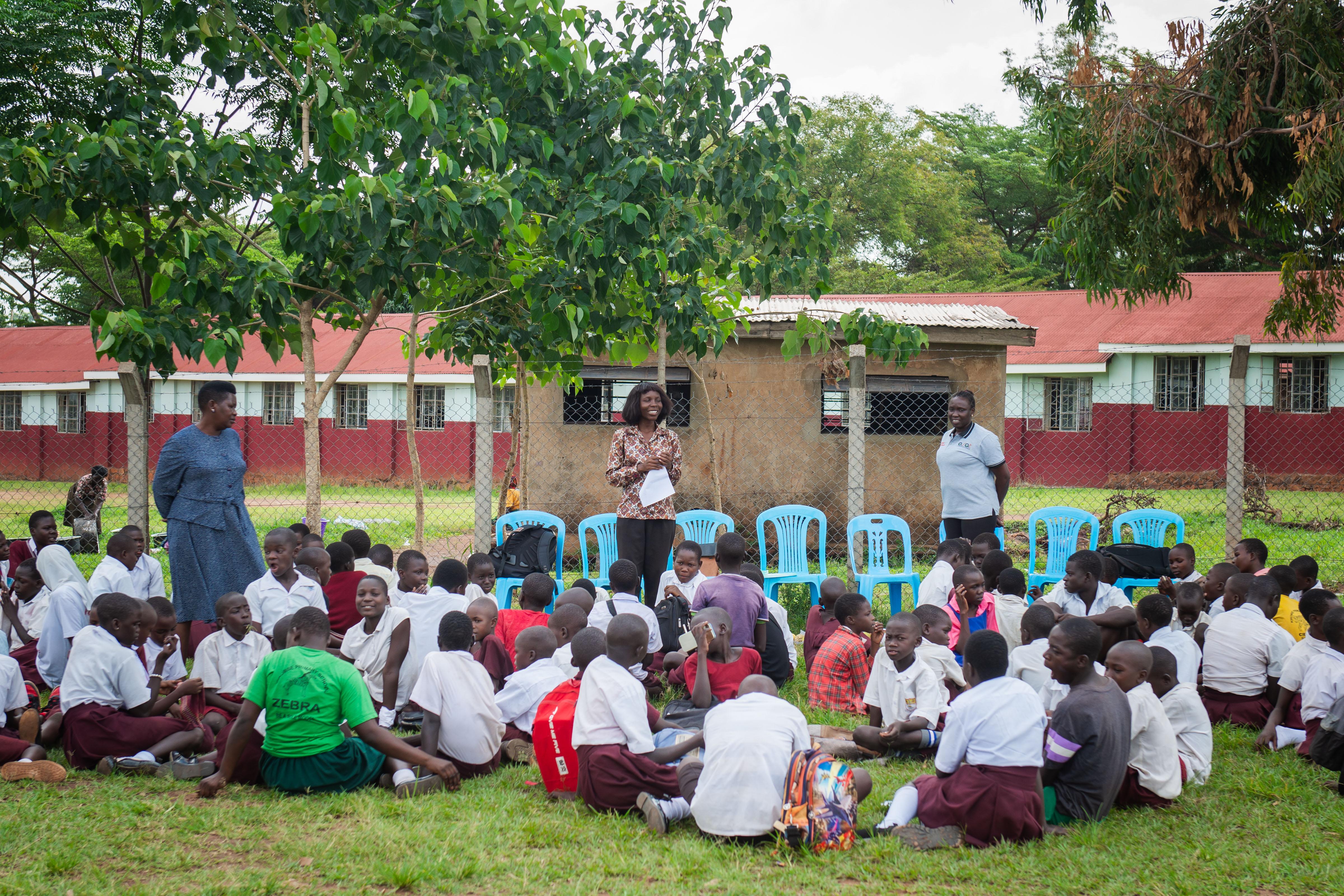 Electric circuit practical at Gulu prison primary school