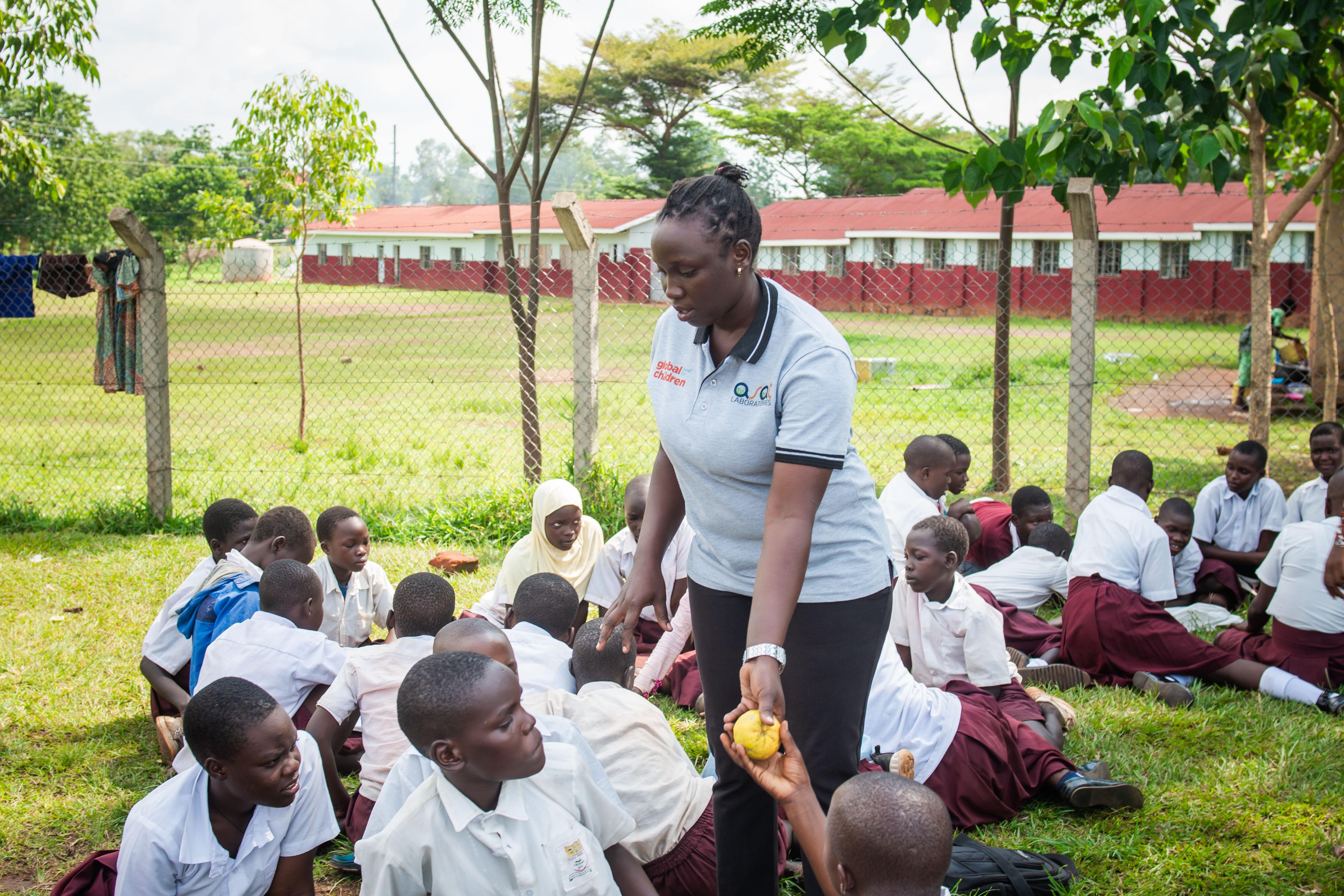 Electric circuit practical at Gulu prison primary school