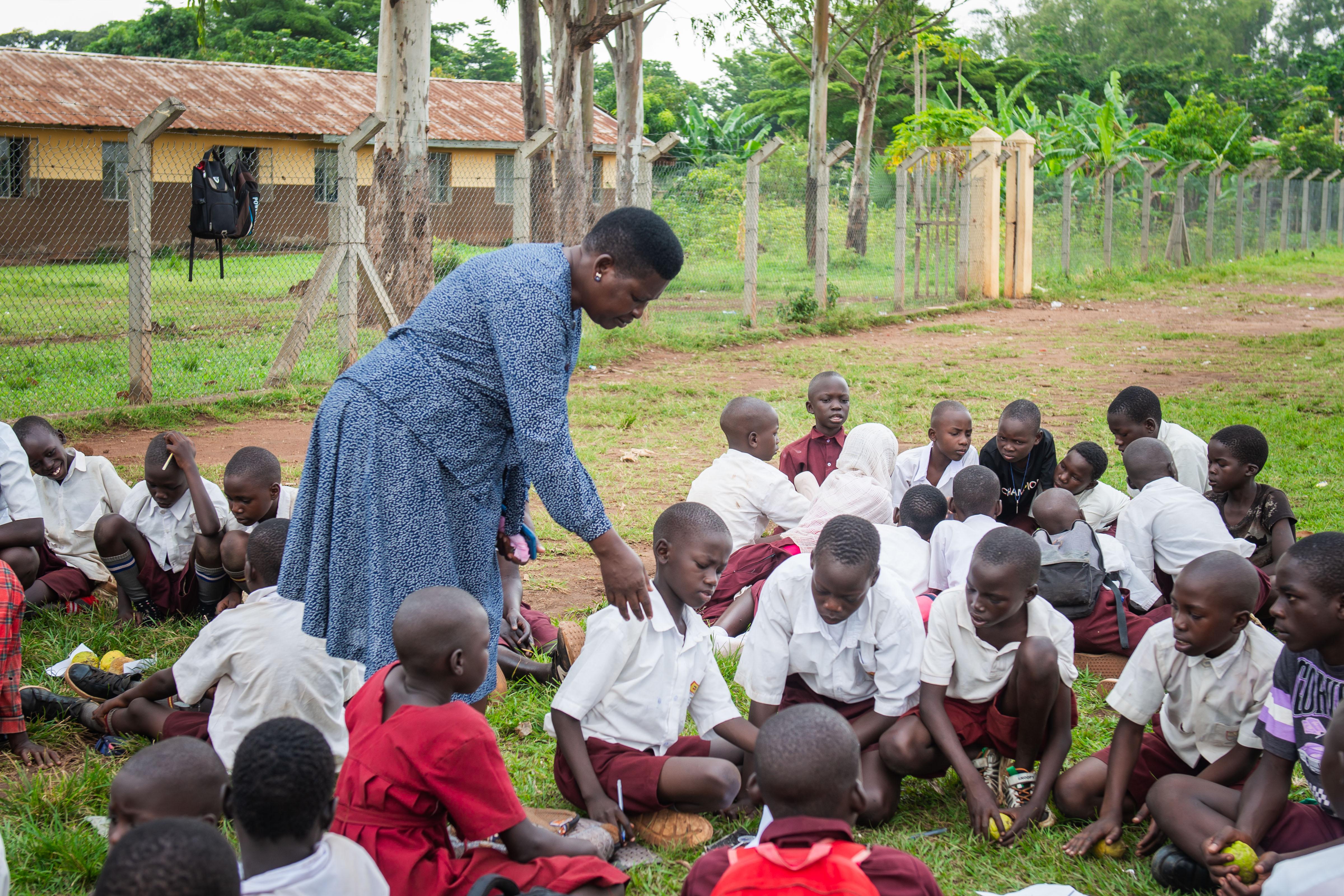 Electric circuit practical at Gulu prison primary school