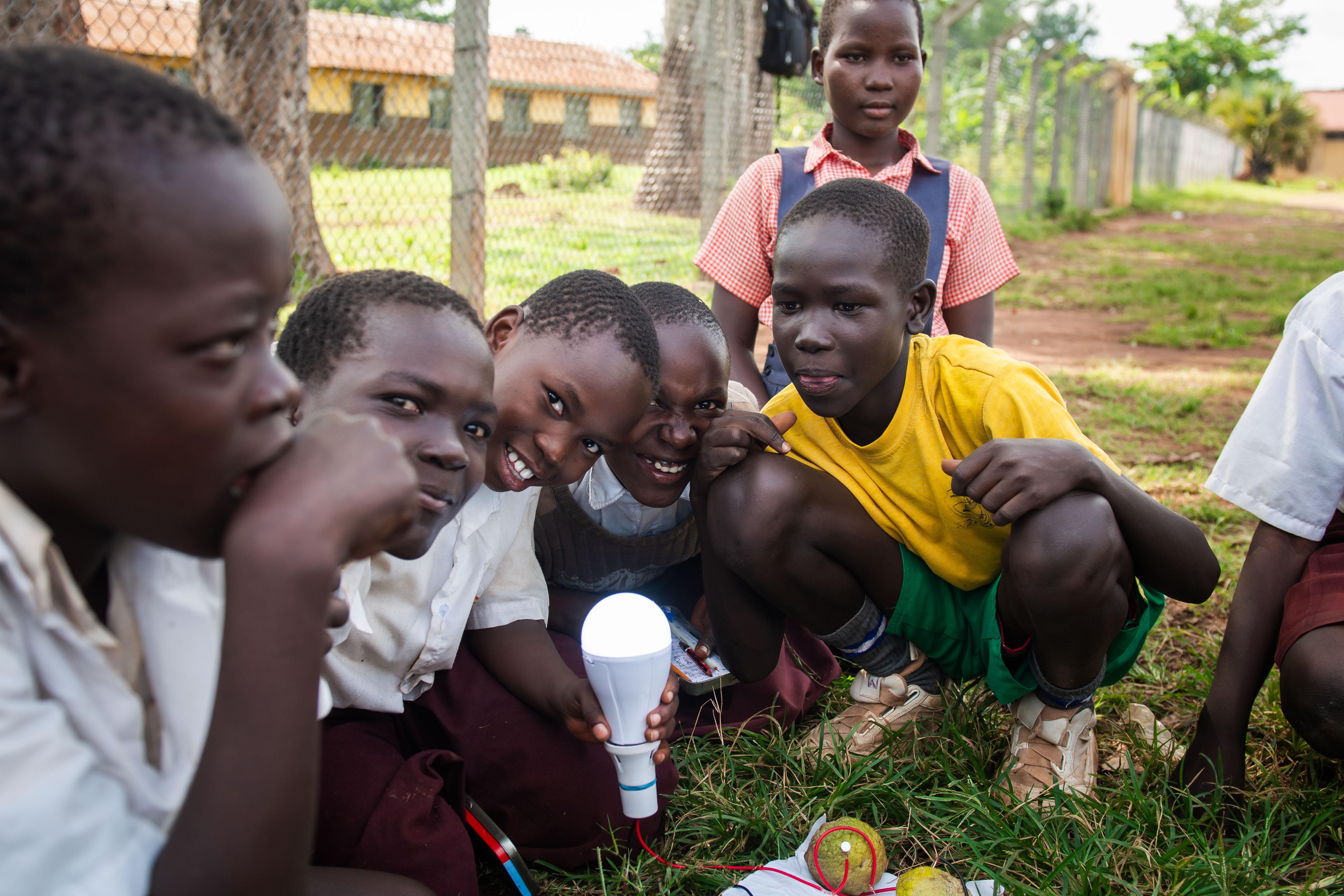 Electric circuit practical at Gulu prison primary school