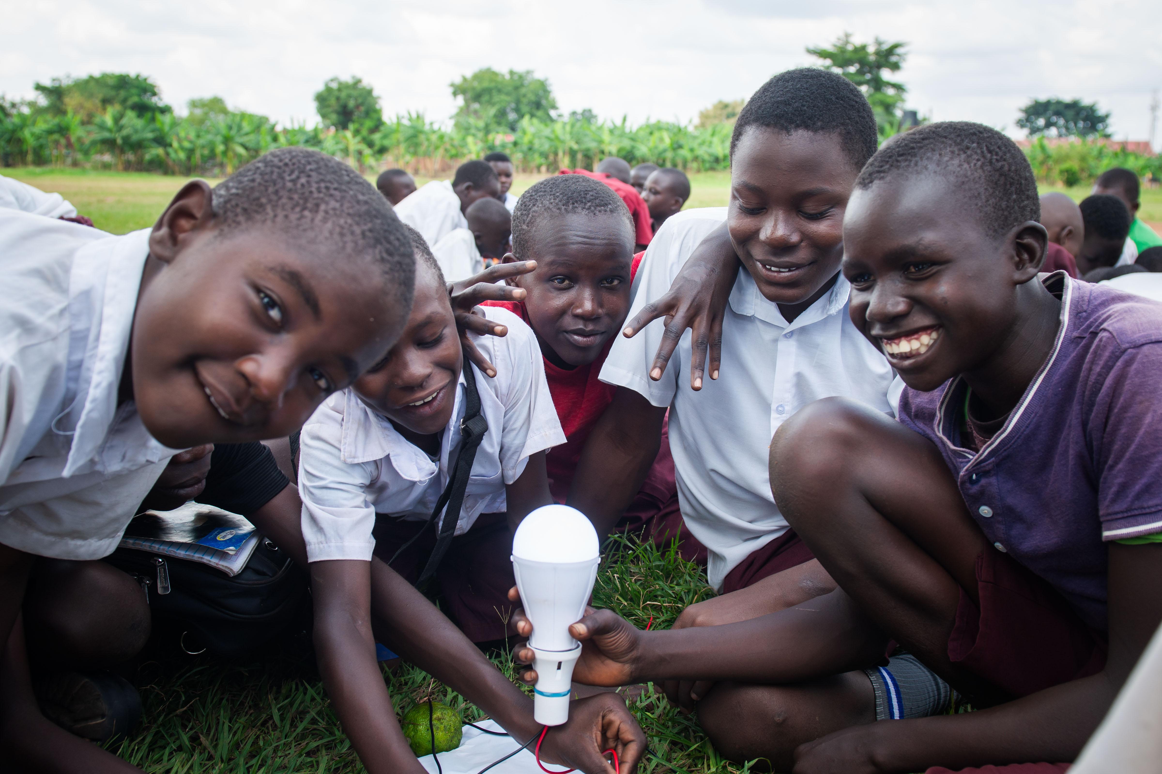 Electric circuit practical at Gulu prison primary school