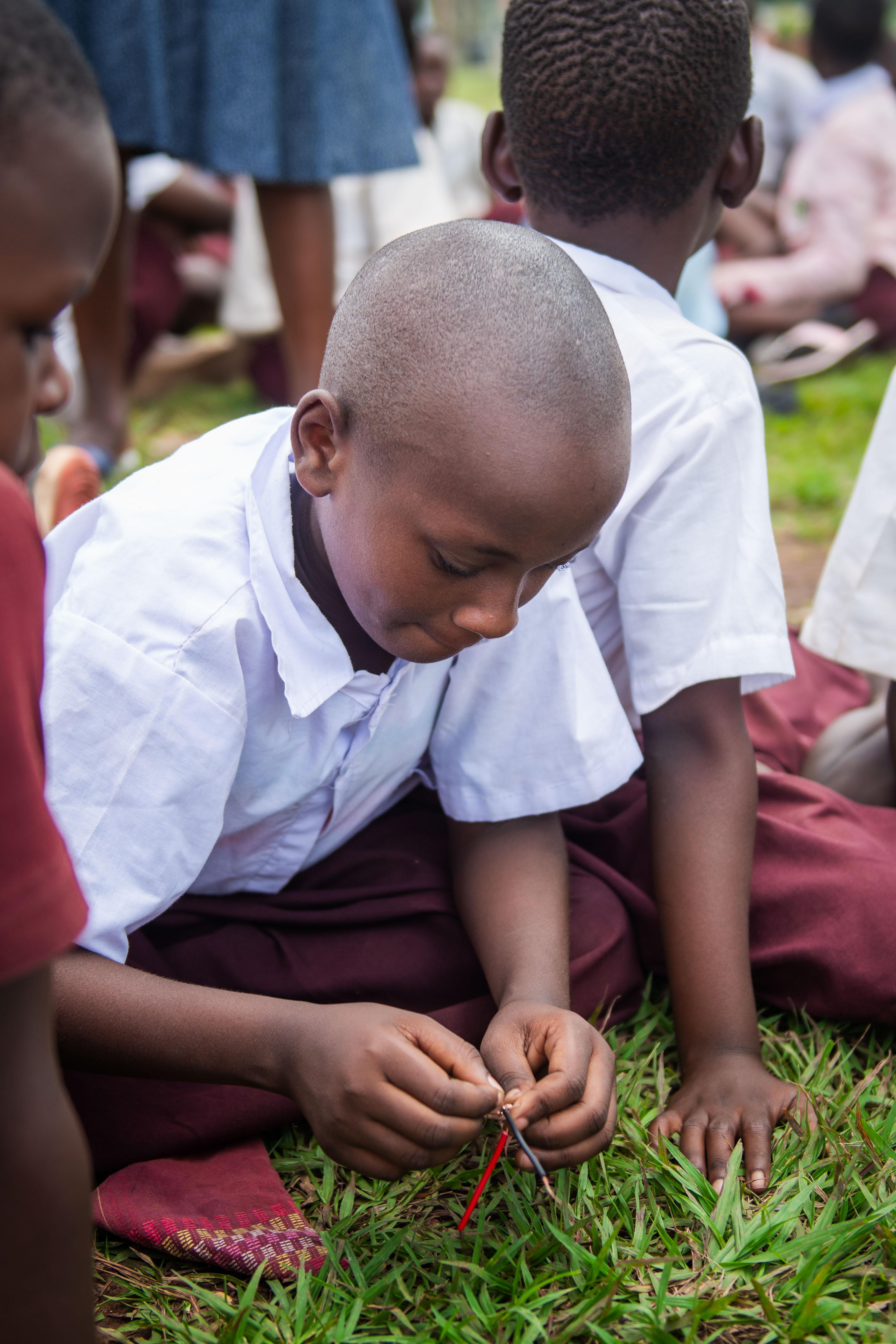 STEM practical at Gulu prison primary school
