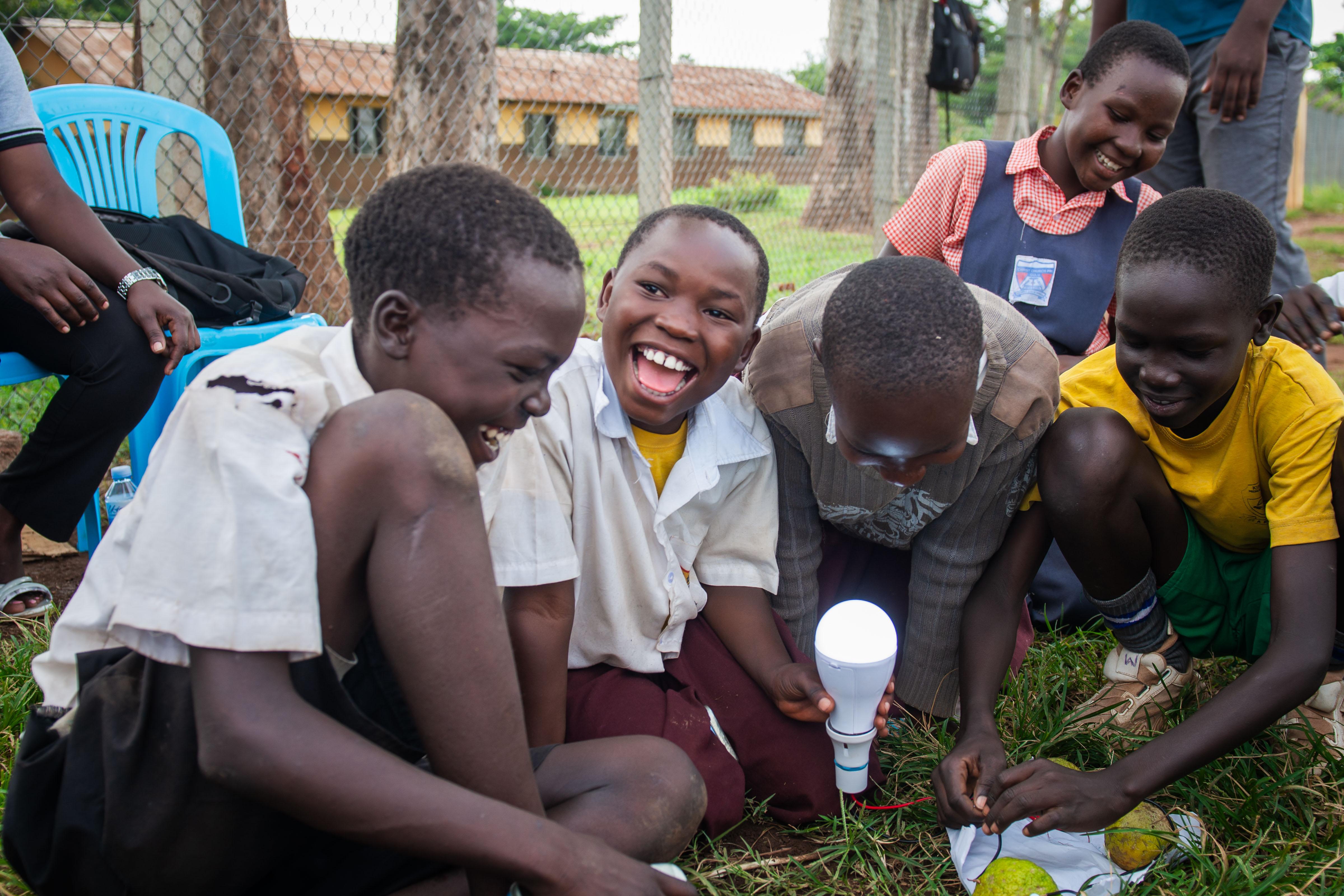 Electric circuit practical at Gulu prison primary school