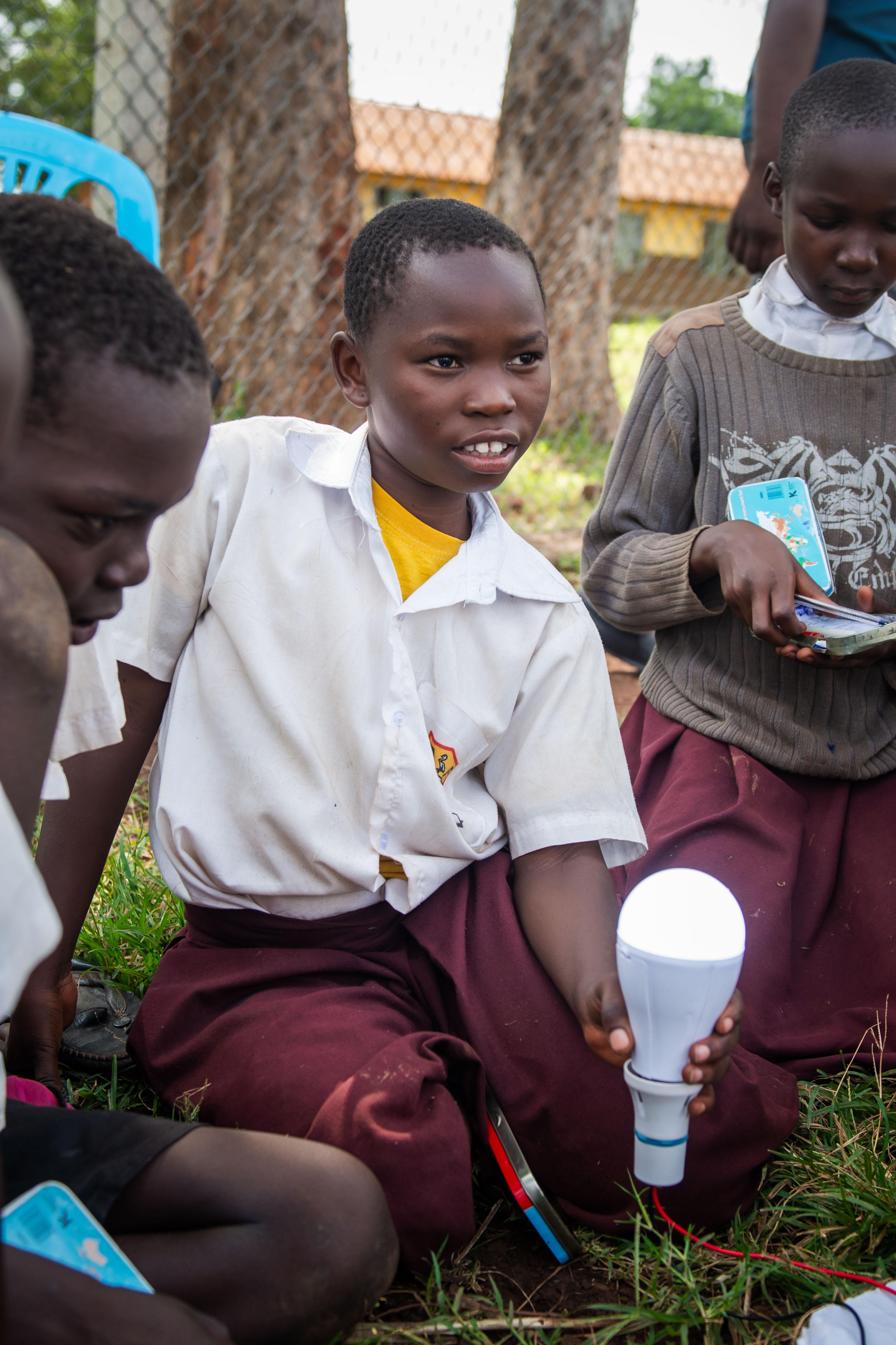 Electric circuit practical at Gulu prison primary school
