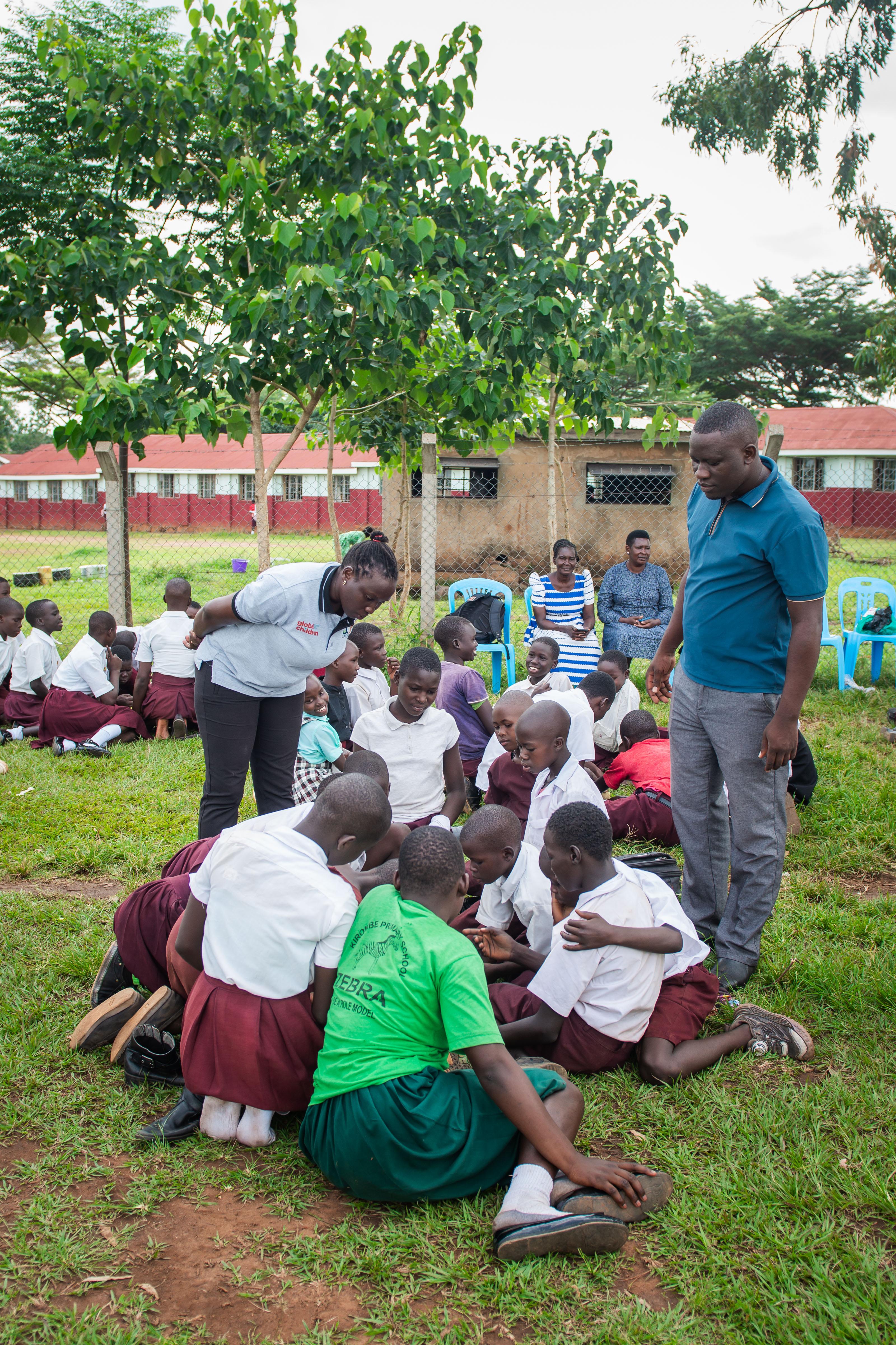 Electric Circuit practical at Gulu prison primary school