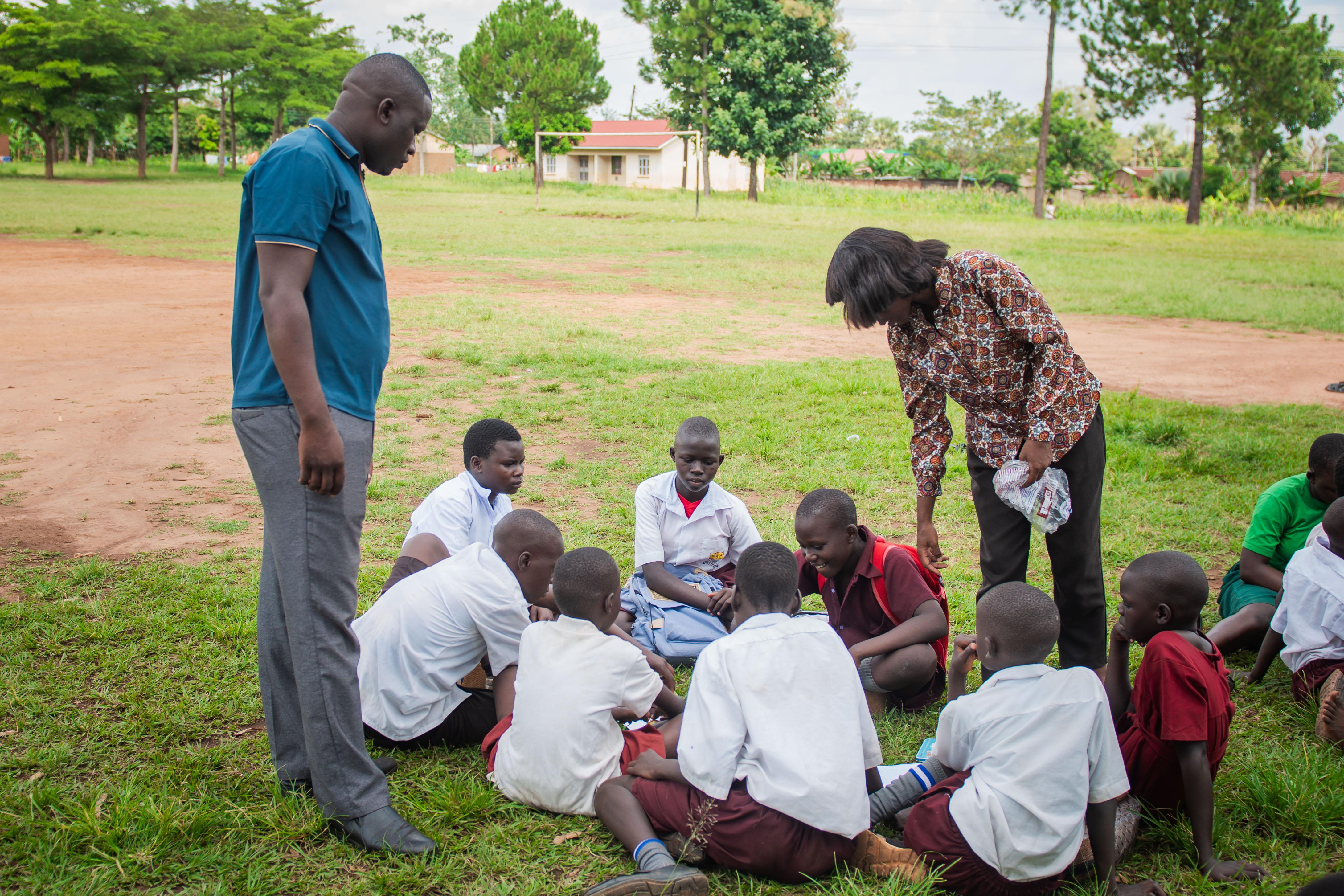 Electric circuit practical at Gulu prison primary school