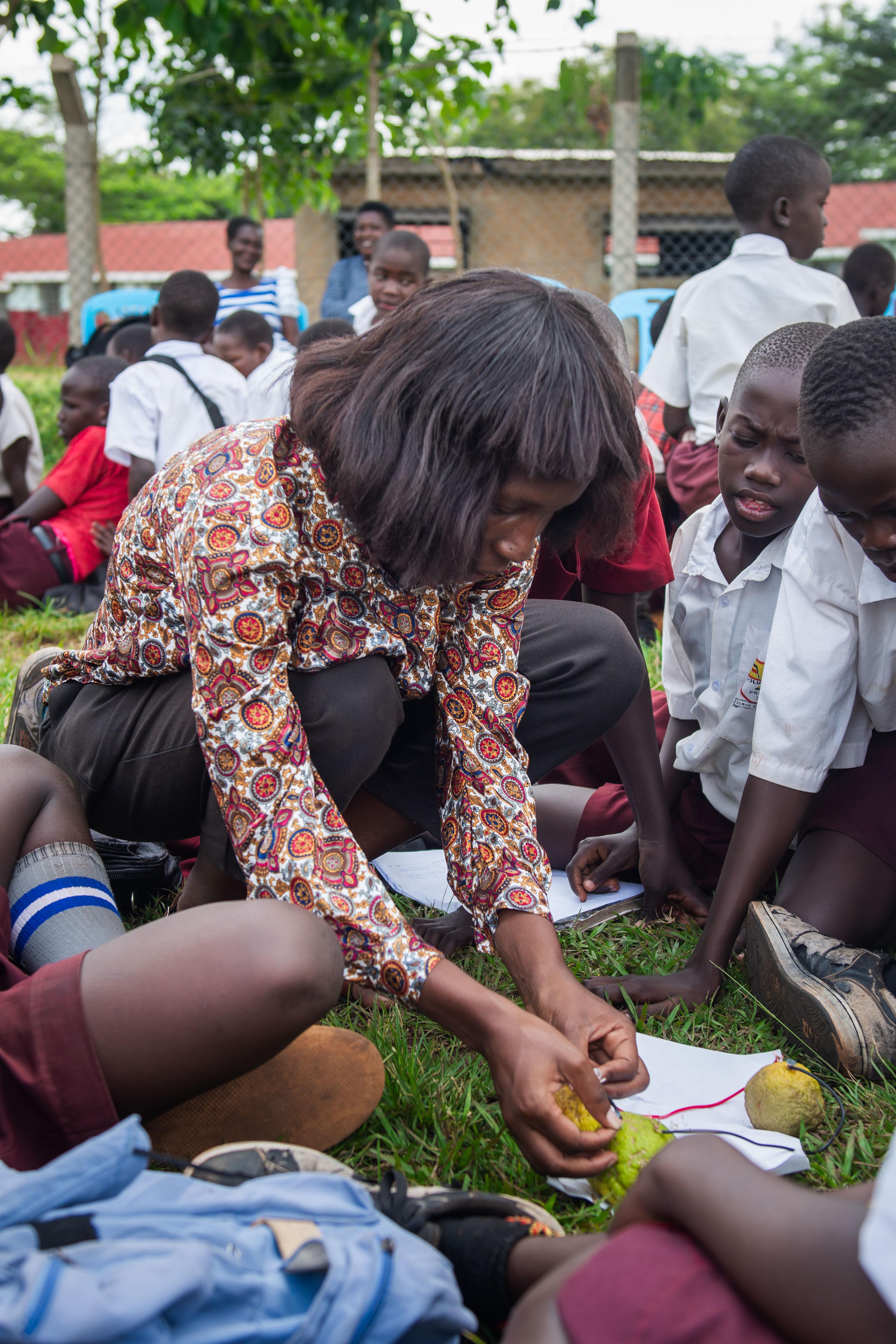 Electric Circuit practical at Gulu prison primary school