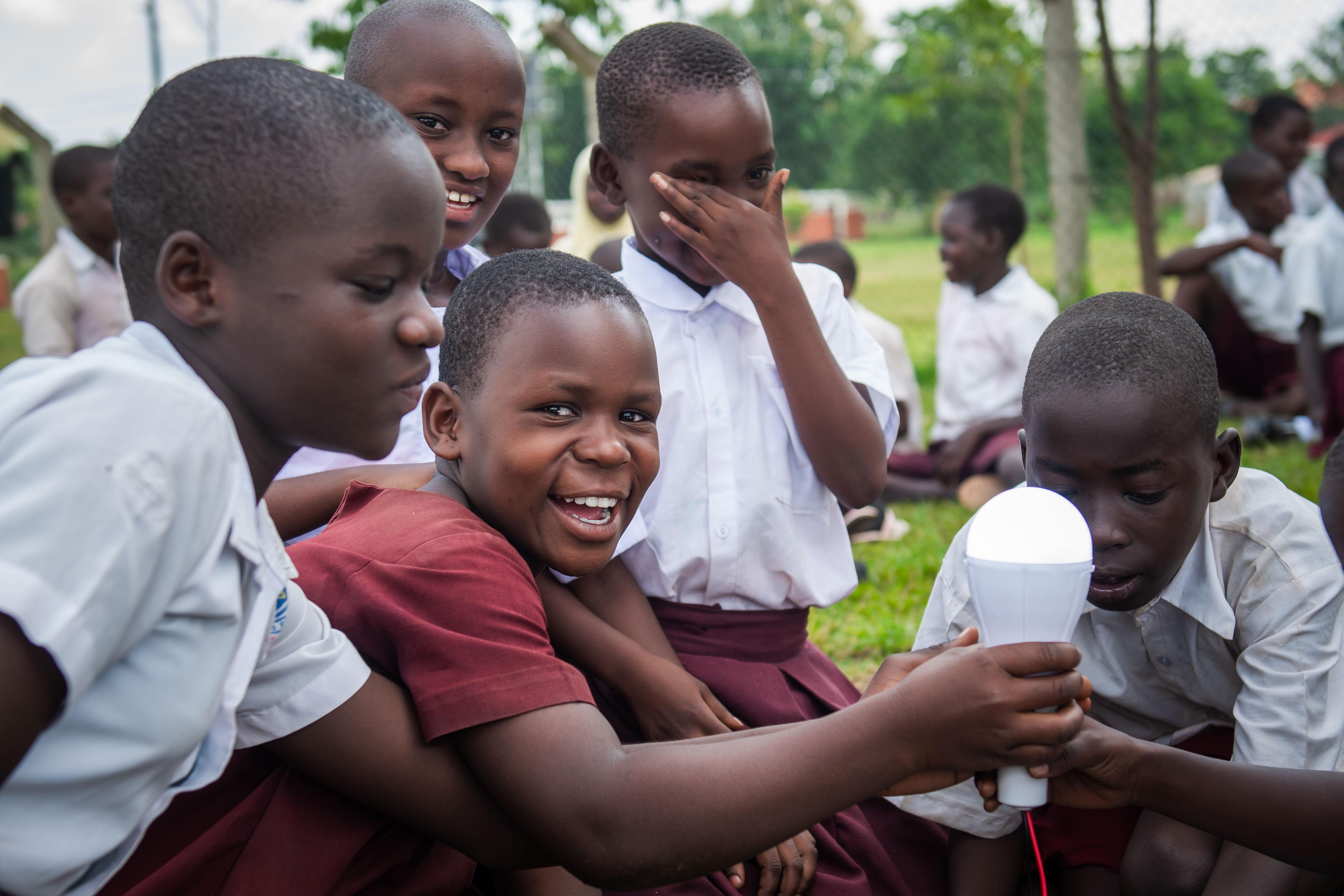 Electric circuit practical at Gulu prison primary school