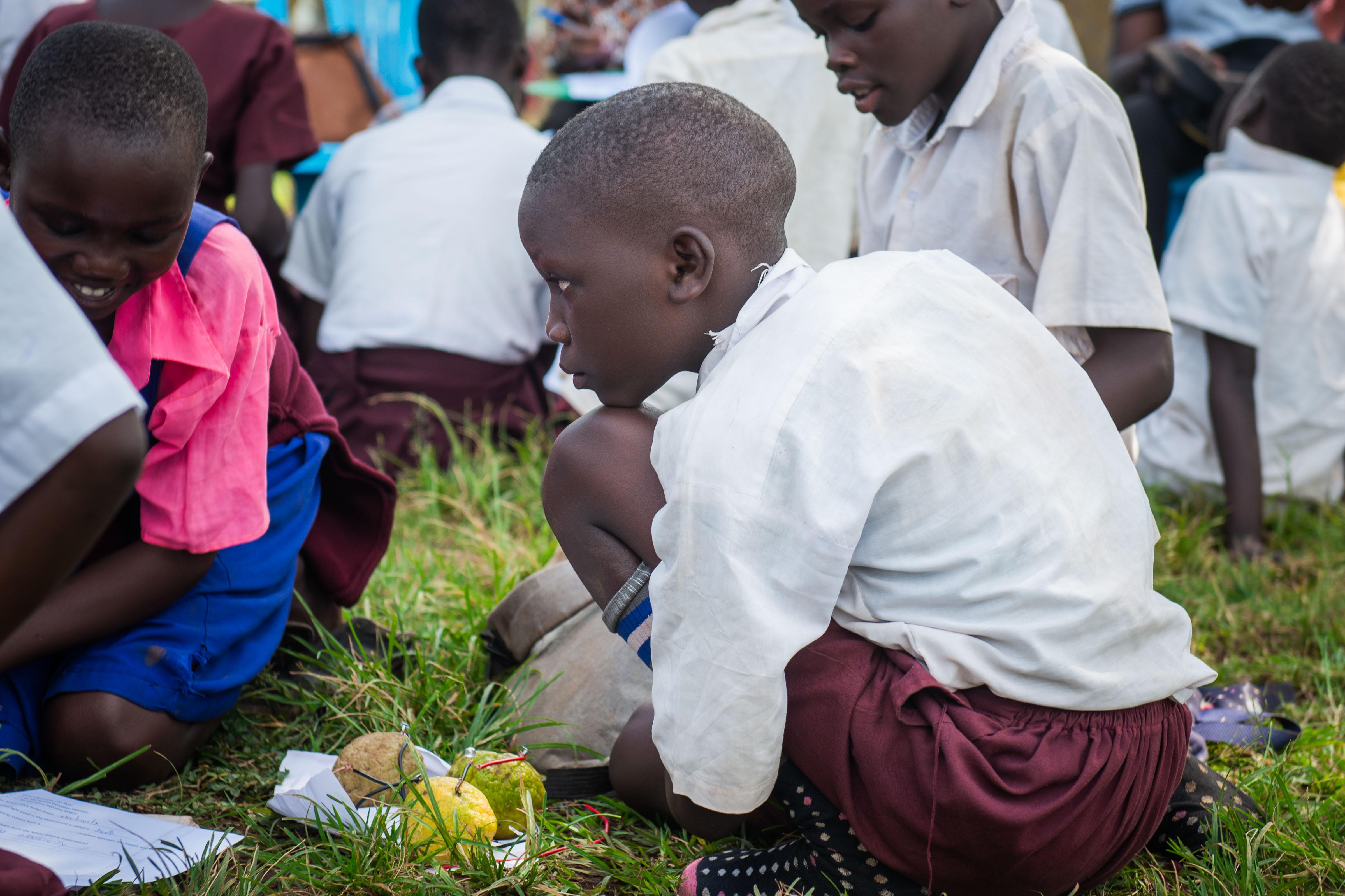 Electric Circuit practical at Gulu prison primary school