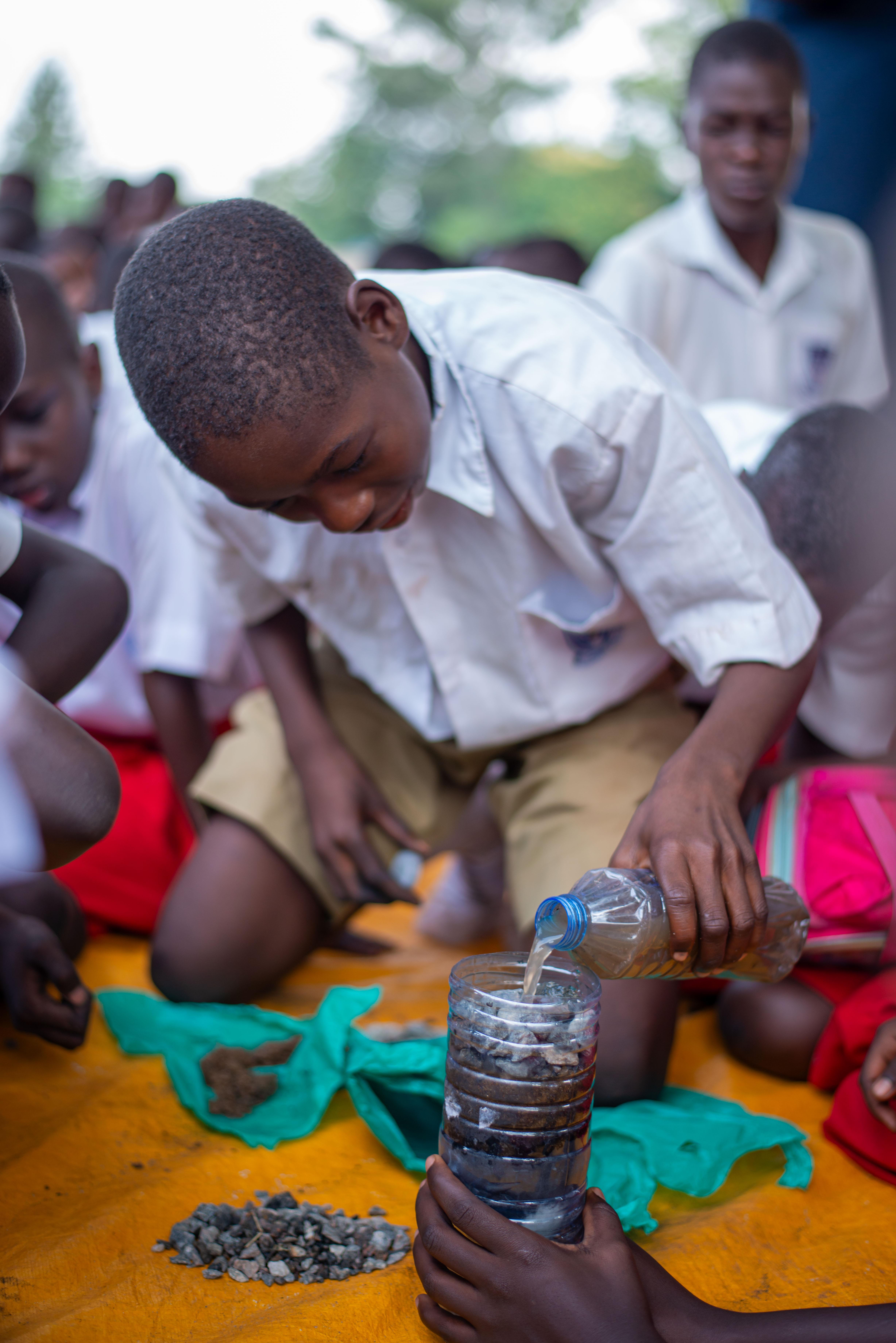 STEM practical in Gulu primary school