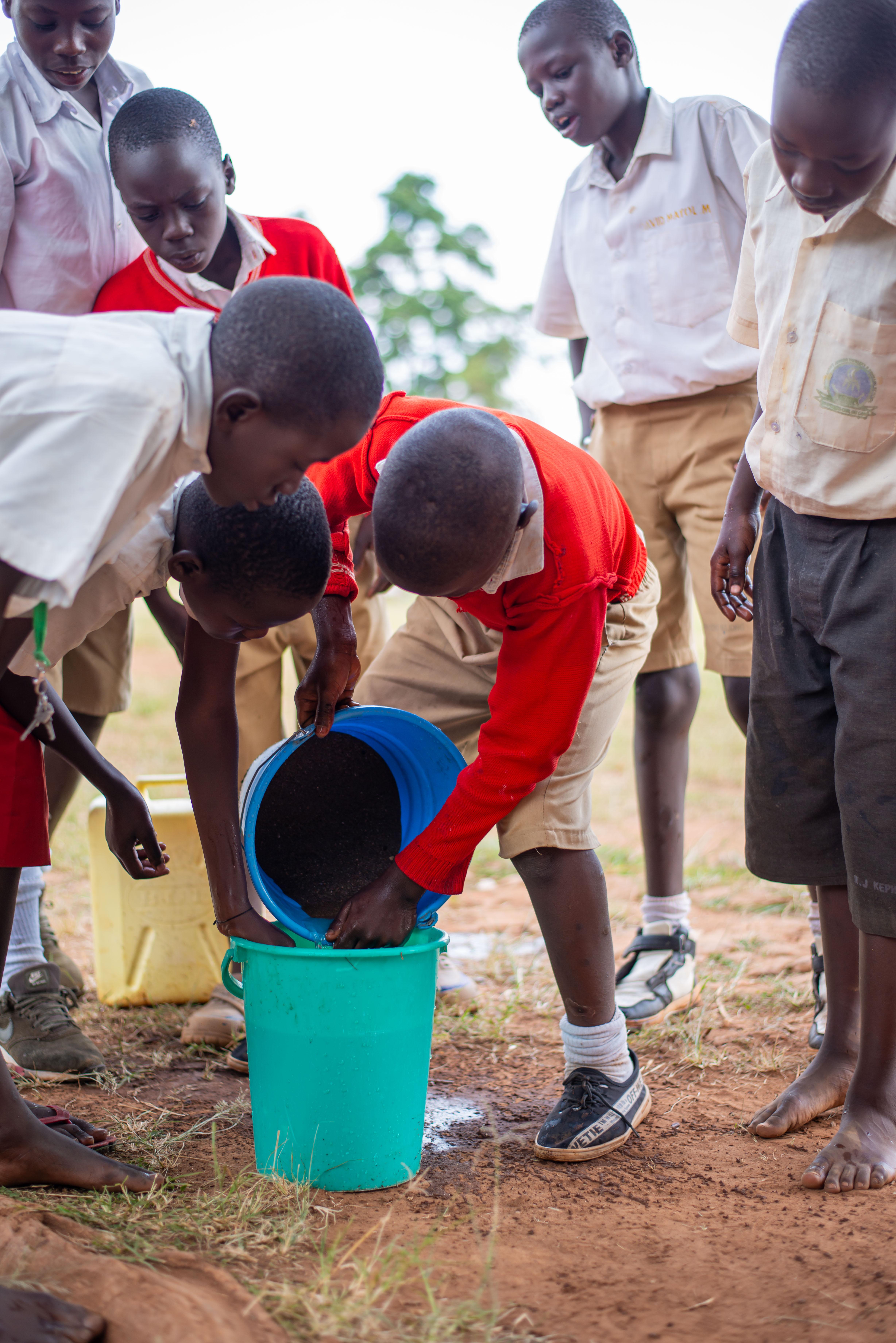 STEM practical in Gulu primary school