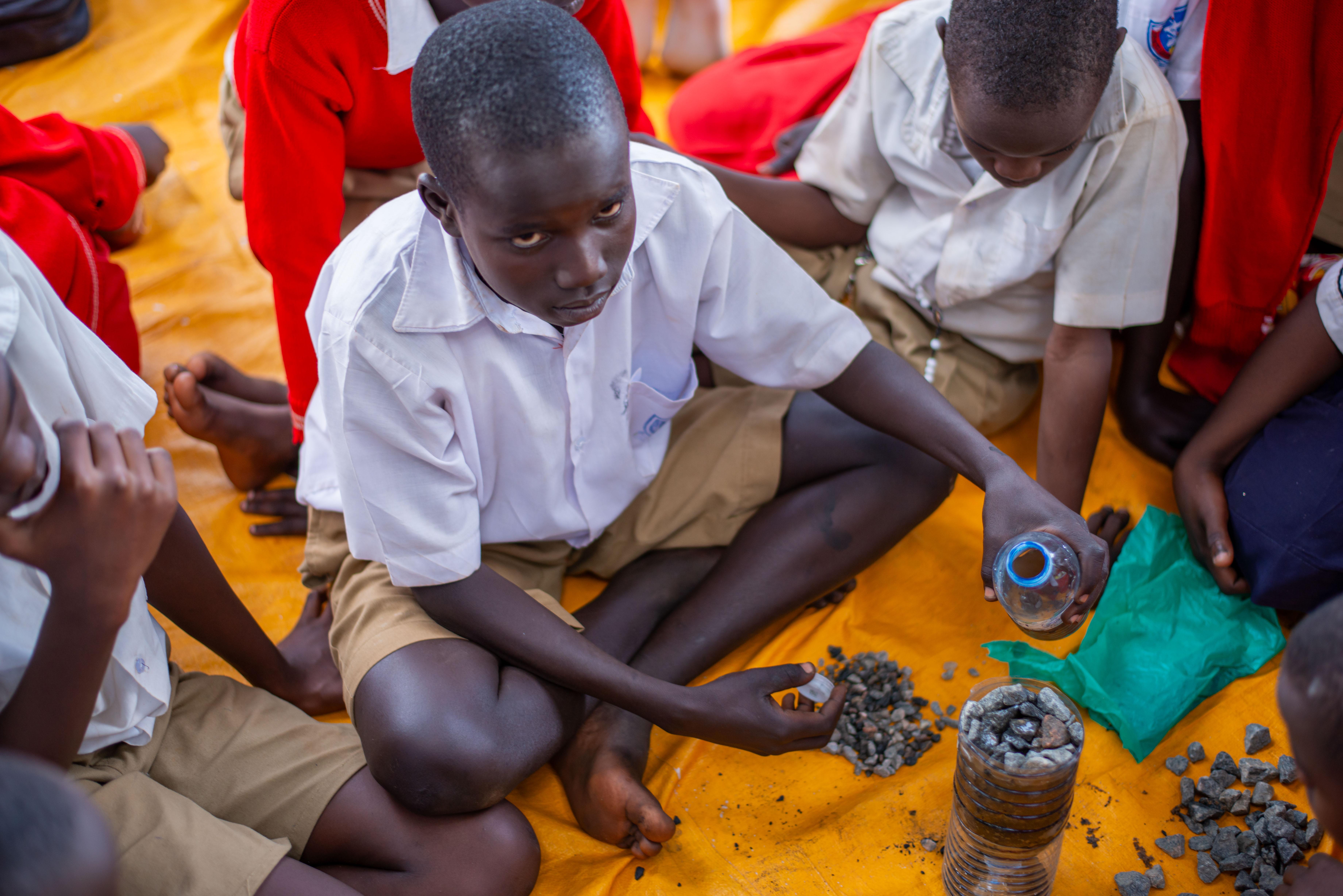 STEM practical in Gulu primary school