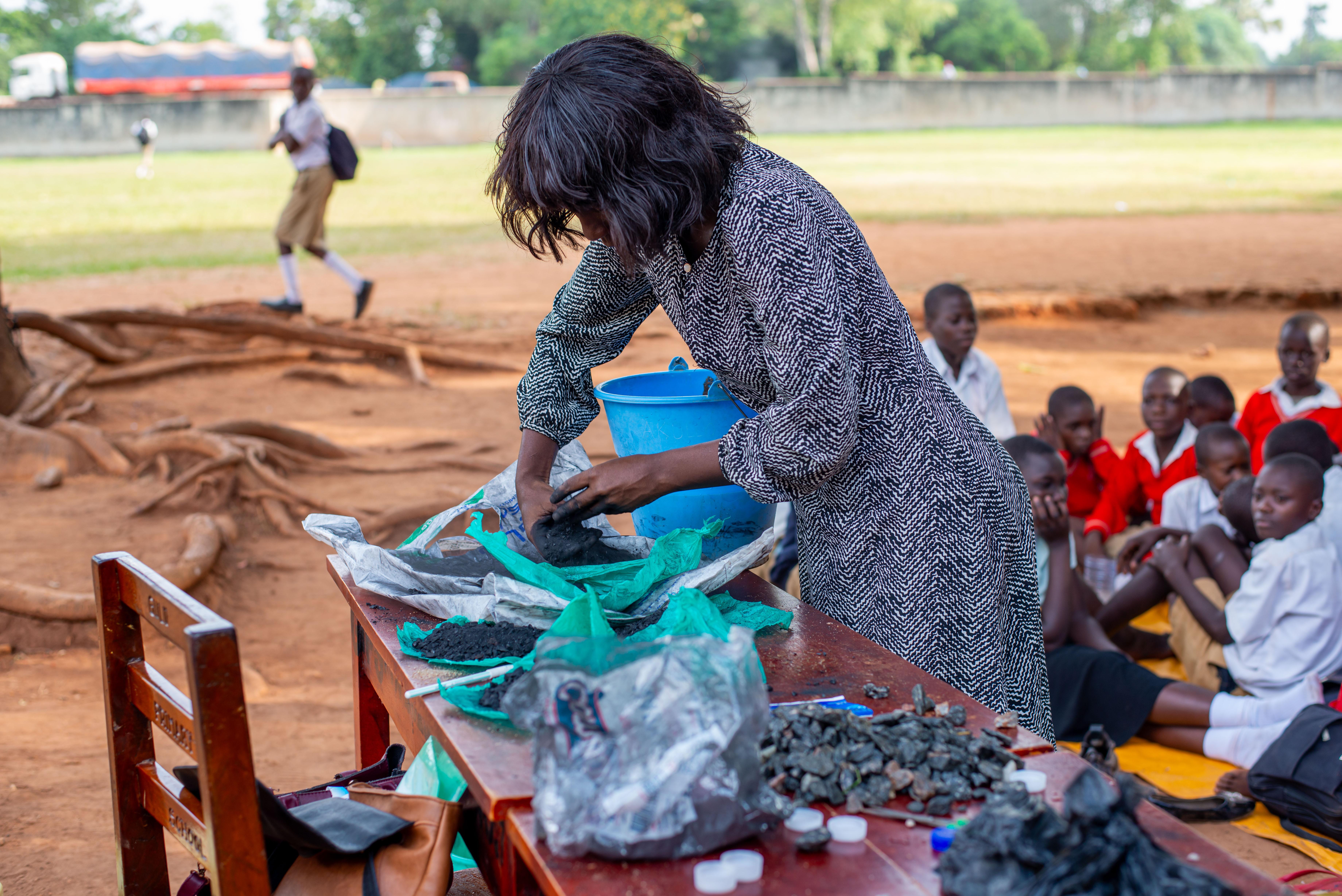 STEM practial in Gulu primary school