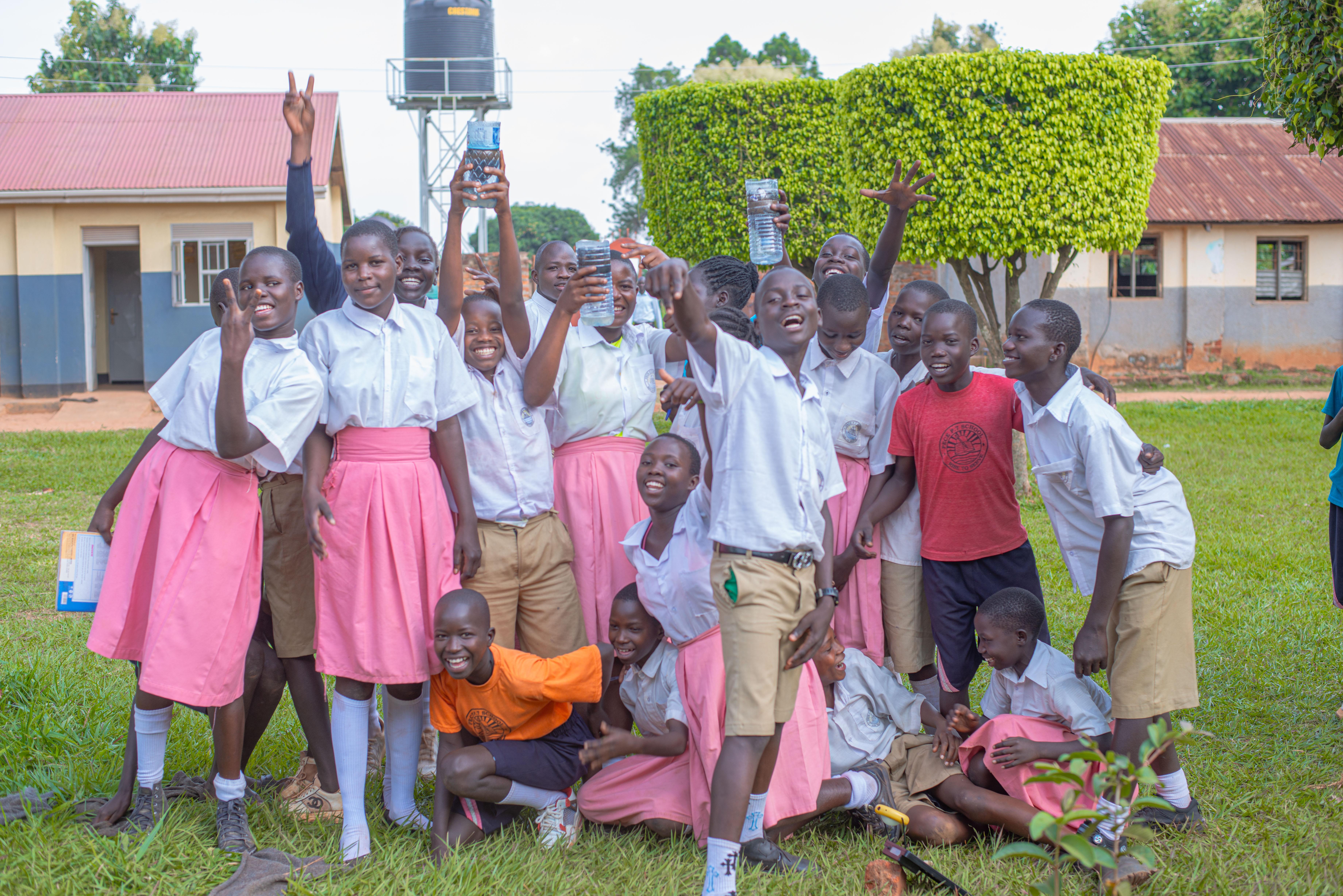Water Filtration Practicals in pece primary school